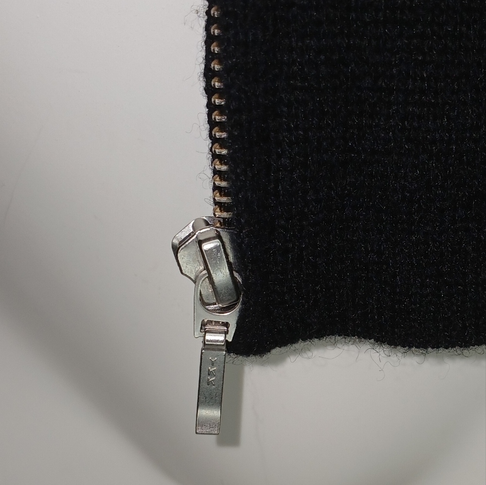 Cashmere Sweater Charter Club Cashmere Sweater Genuine Leather Zip Sweater - Picture 9 of 11
